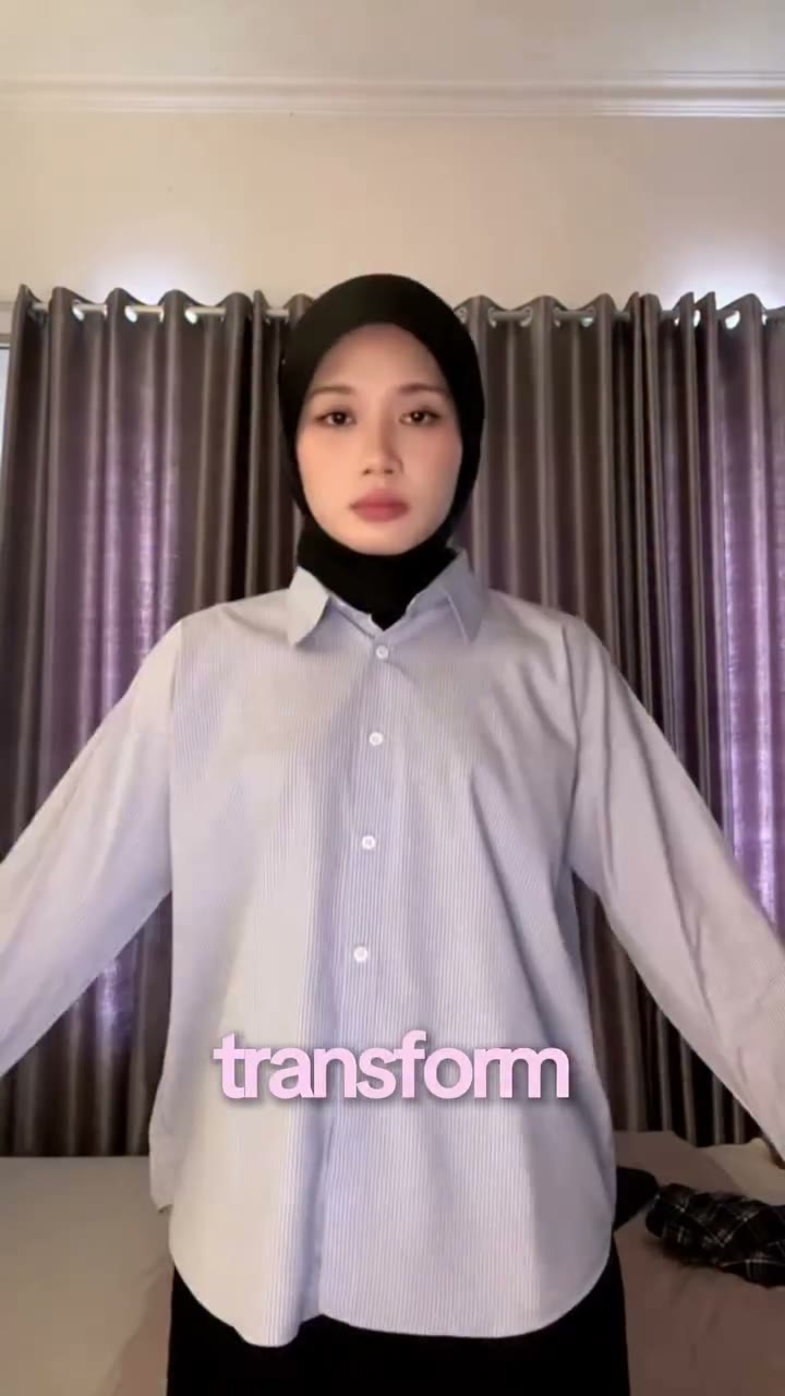Working with a striped shirt